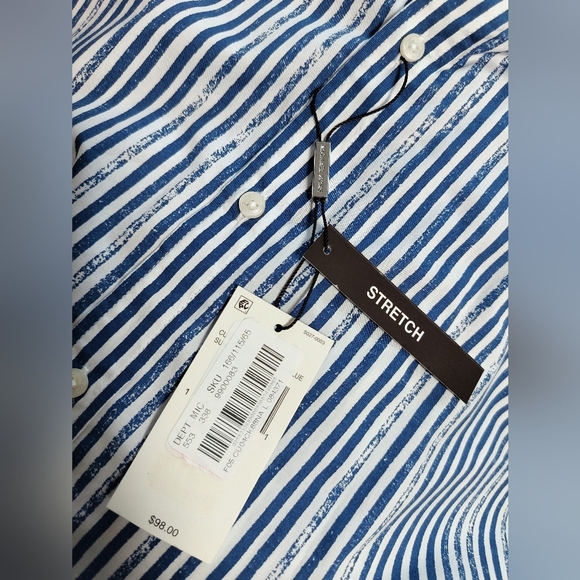 New Michael Kors / Men's Striped Shirt / Size L - Picture 4 of 5